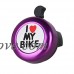 AuPHX Bicycle Bell -I Love My Bike I Like My Bike Bike Horn - Loud Aluminum Bike Ring Mini Bike Accessories for Adults Men Women Kids Girls Boys Bikes (Purple) - B07F8M8R1D